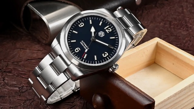 San Martin 38mm Green SN0107 Fashion Men Sport Watch NH35 Explore
